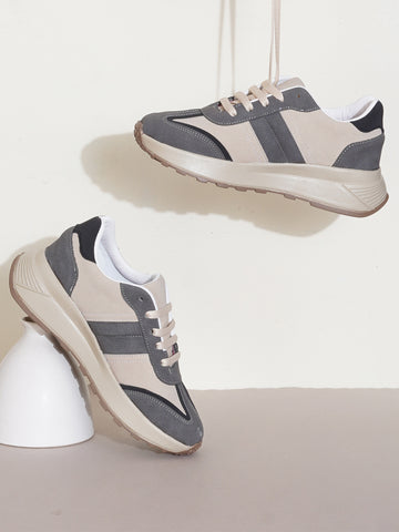 Trivexa Breathable Dual-Tone Chunky Sneakers