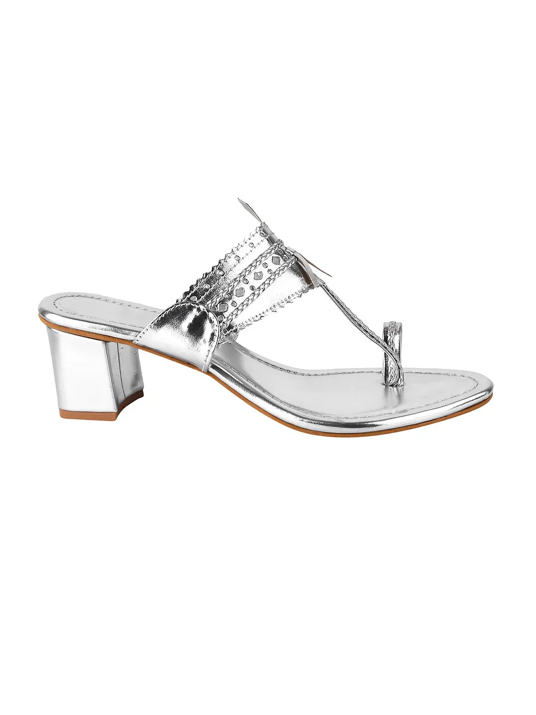 Ethnic Glow Block Heel Sandals