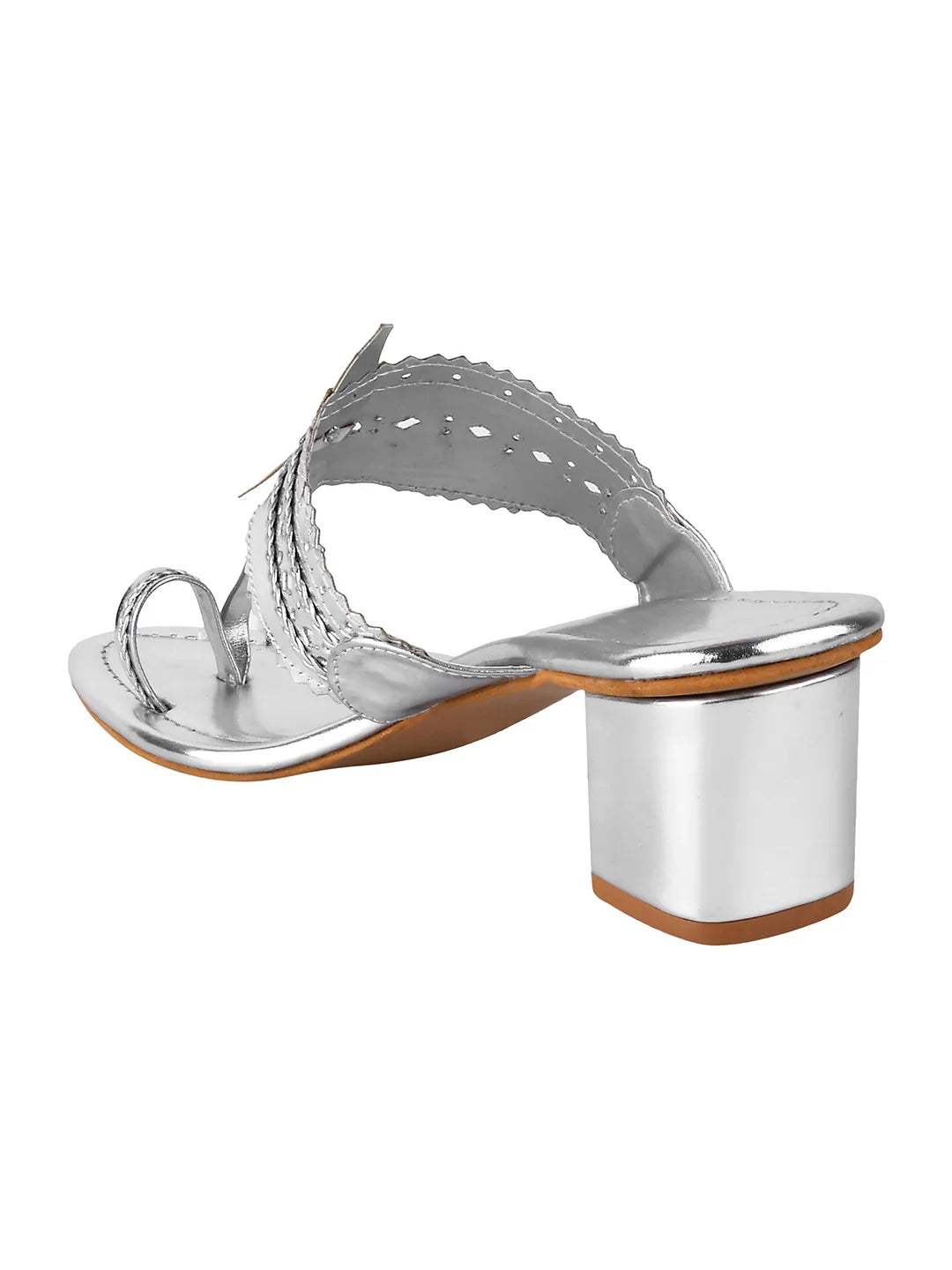 Ethnic Glow Block Heel Sandals
