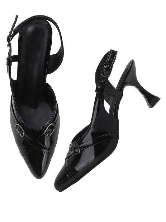 Classic Pointed Slingback Court Heels