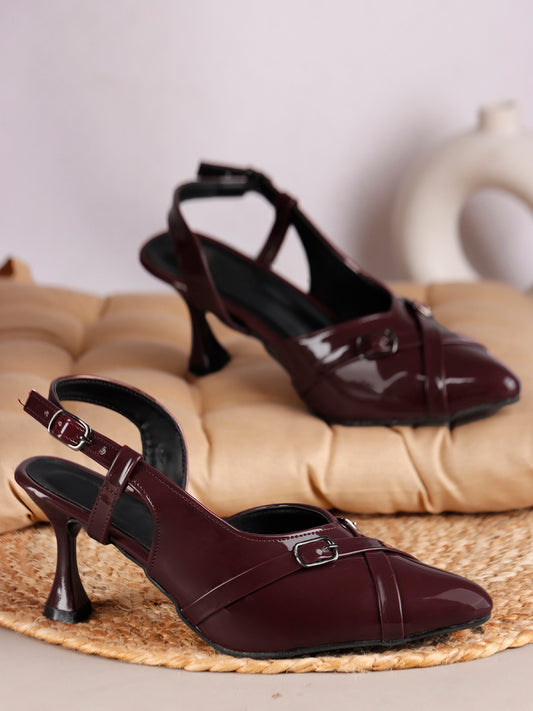 Classic Pointed Slingback Court Heels