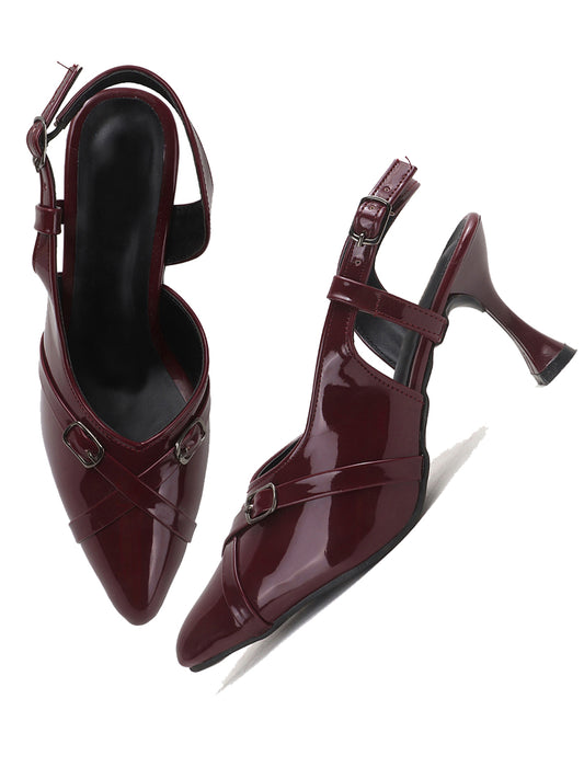 Classic Pointed Slingback Court Heels