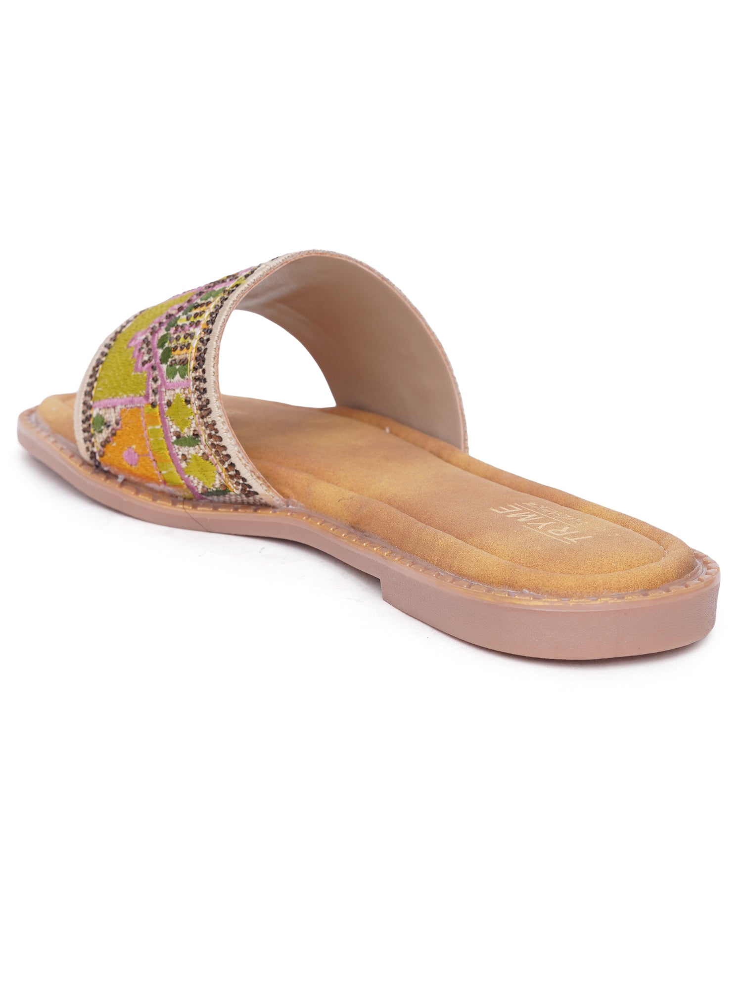 Boho Desi thread Embroidered Flats