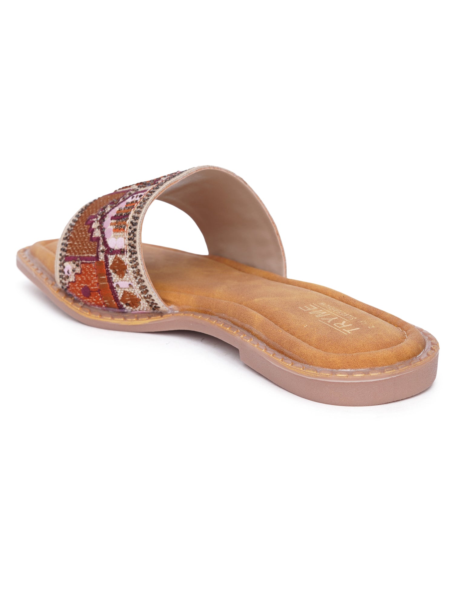 Boho Desi thread Embroidered Flats