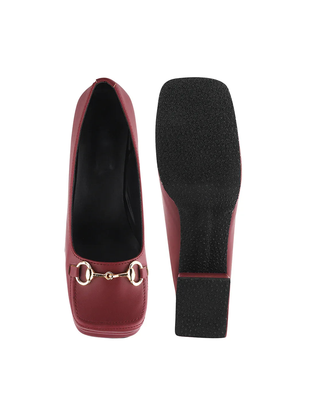 Classic Charm Block Heel Pumps