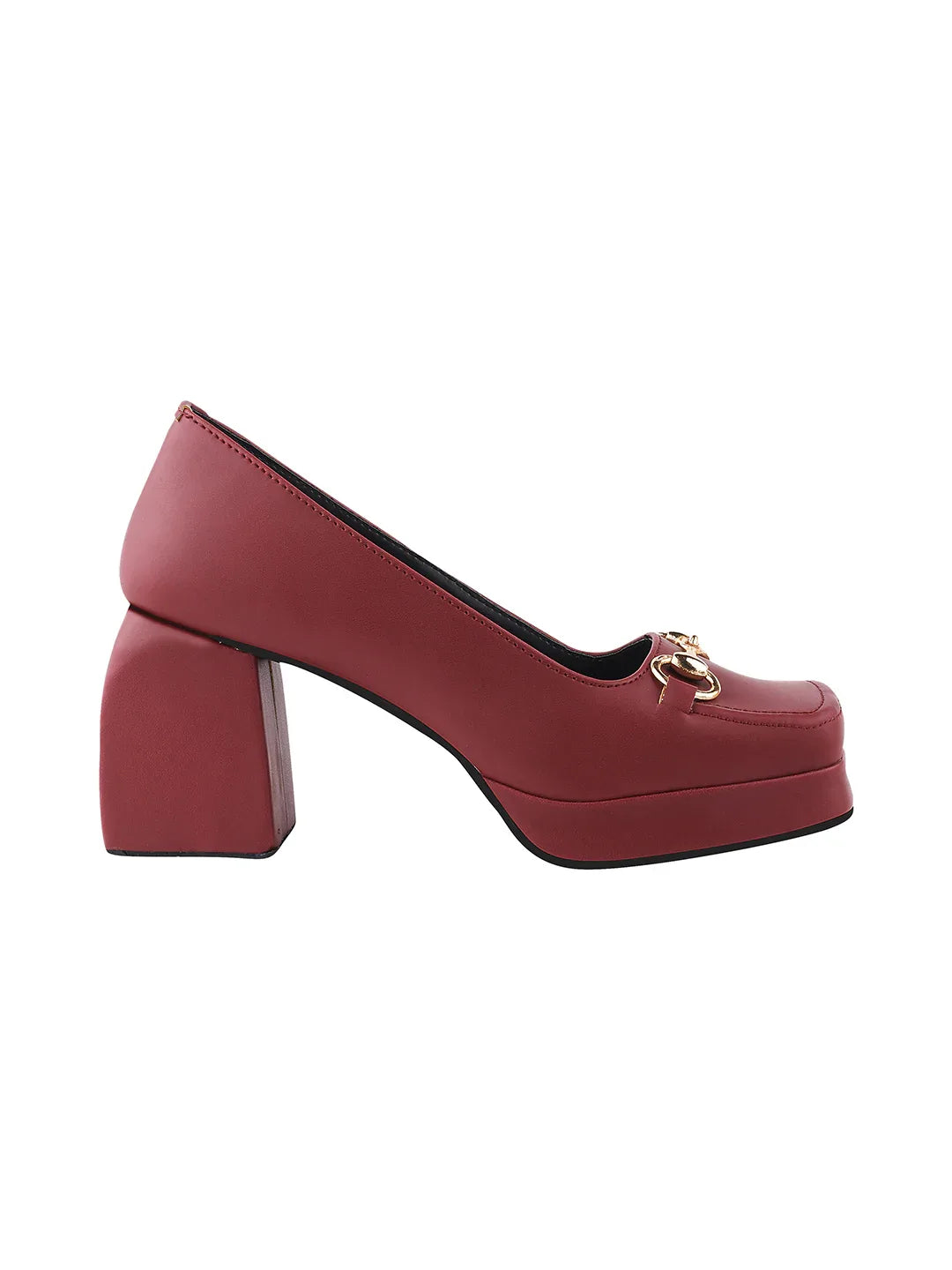 Classic Charm Block Heel Pumps