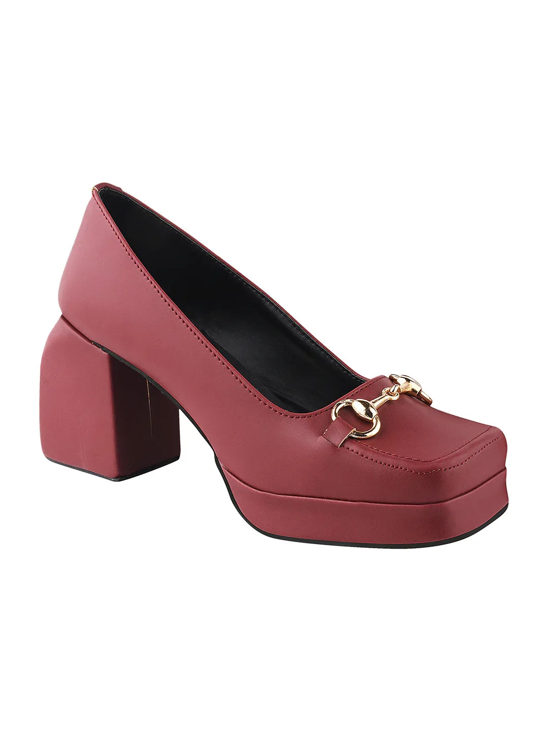 Classic Charm Block Heel Pumps