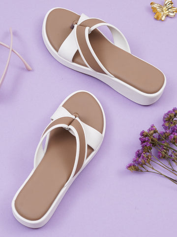 Comfort Toe-Ring Platform Sandals