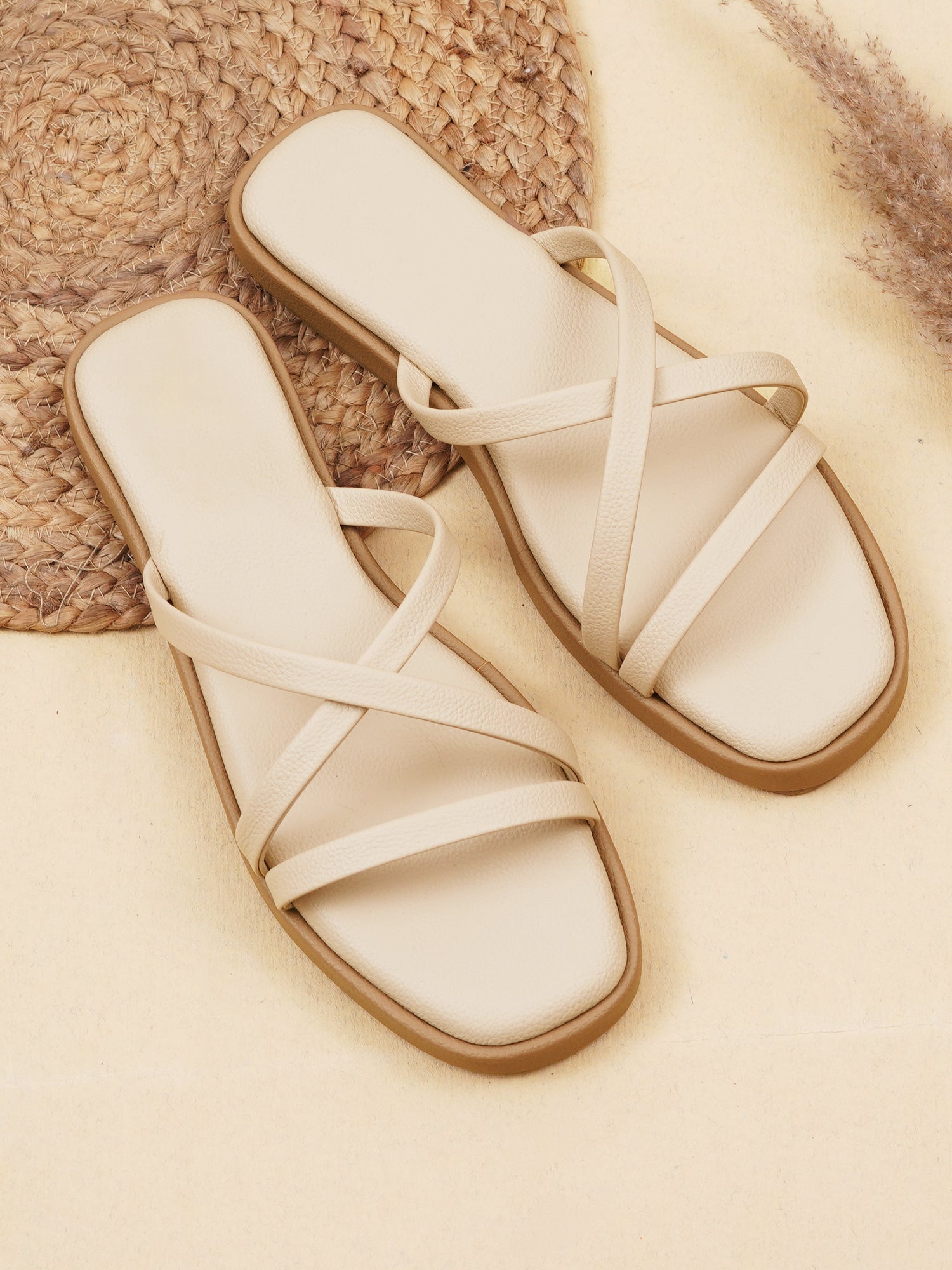 Modern Stylish Multi-Strap Flat Sandals
