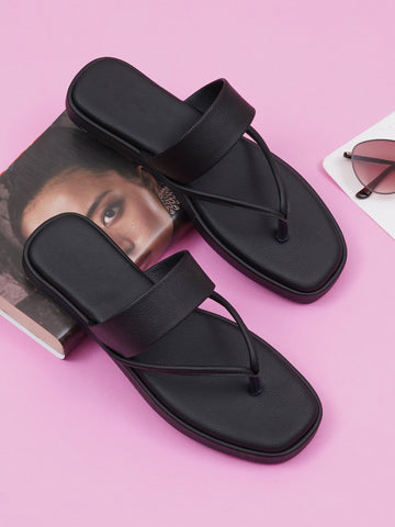 Women’s Minimal Toe Ring Flat Slippers