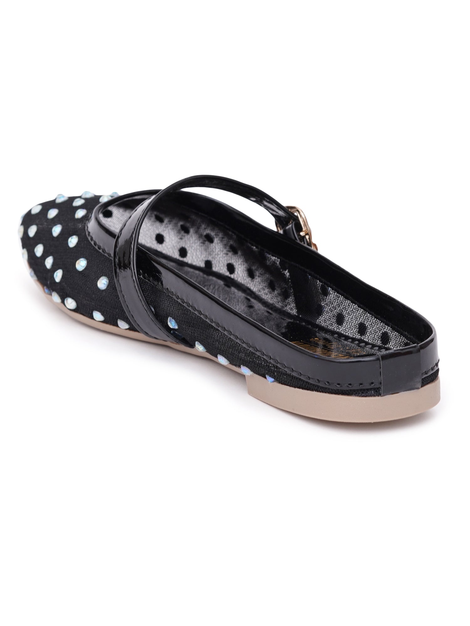 Embellished Square Toe Mary Jane Mule