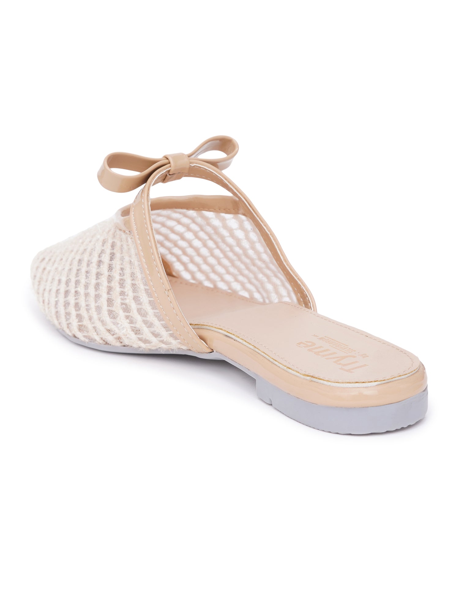 Casual Textured Pointed Toe Mule