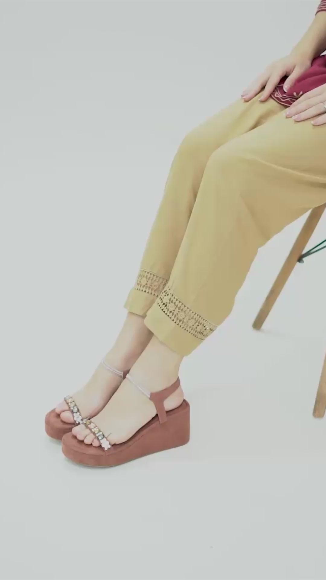 Glam Embellished Wedge Heels