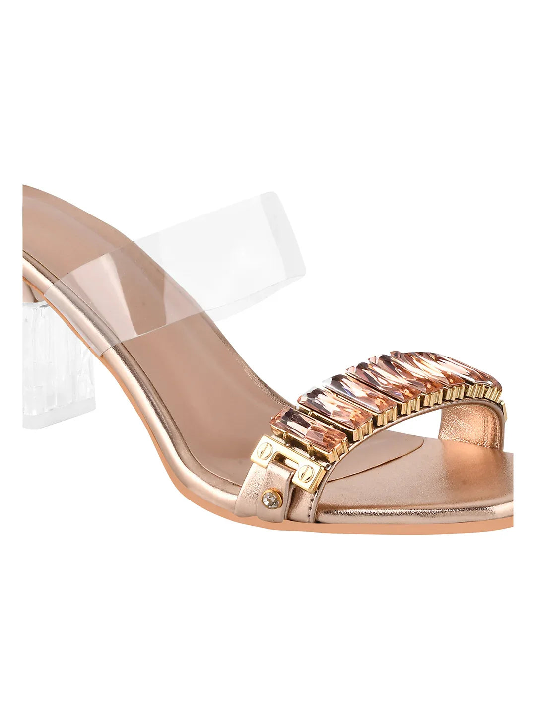 Diamond Shine Slip-On Heels