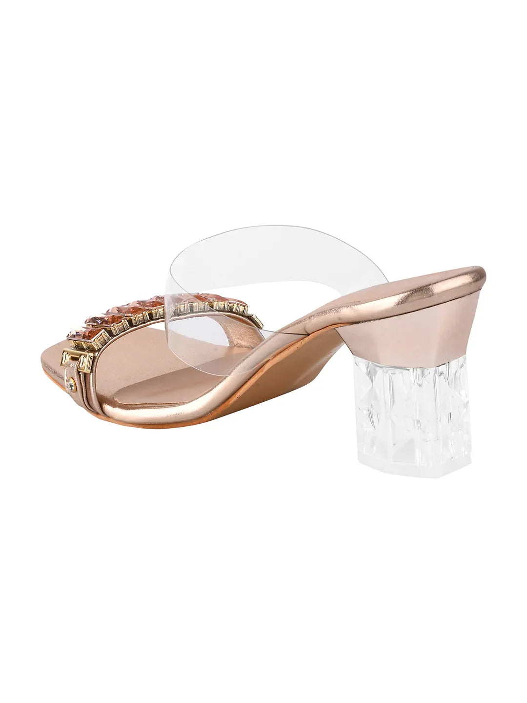 Diamond Shine Slip-On Heels