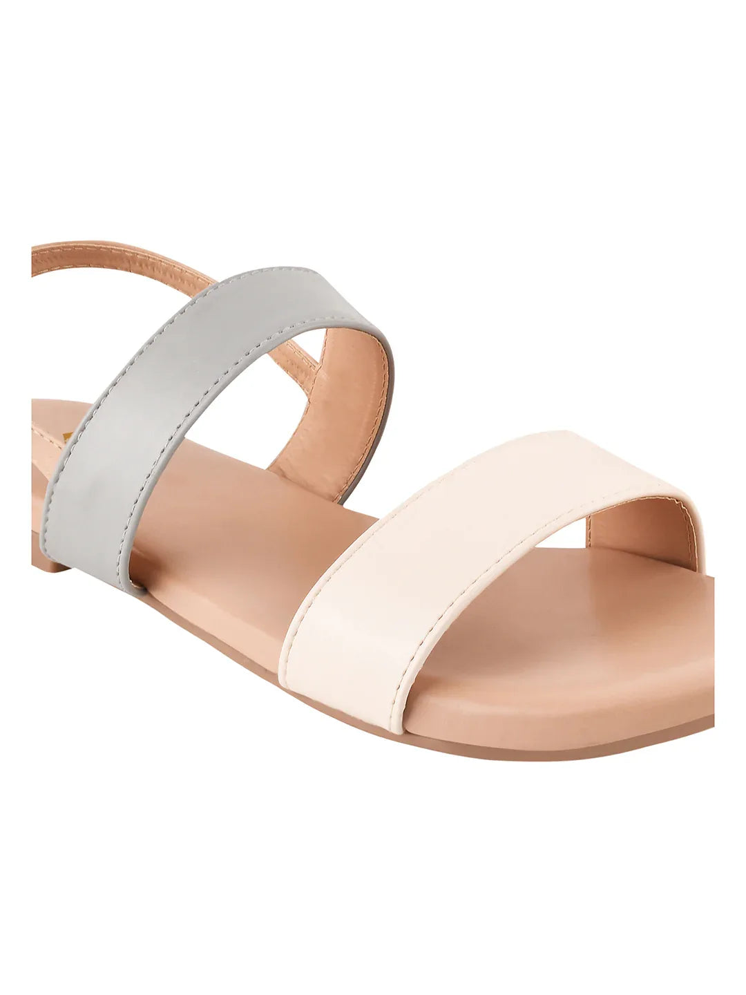 Clean Look Dual Strap Flat Sandals