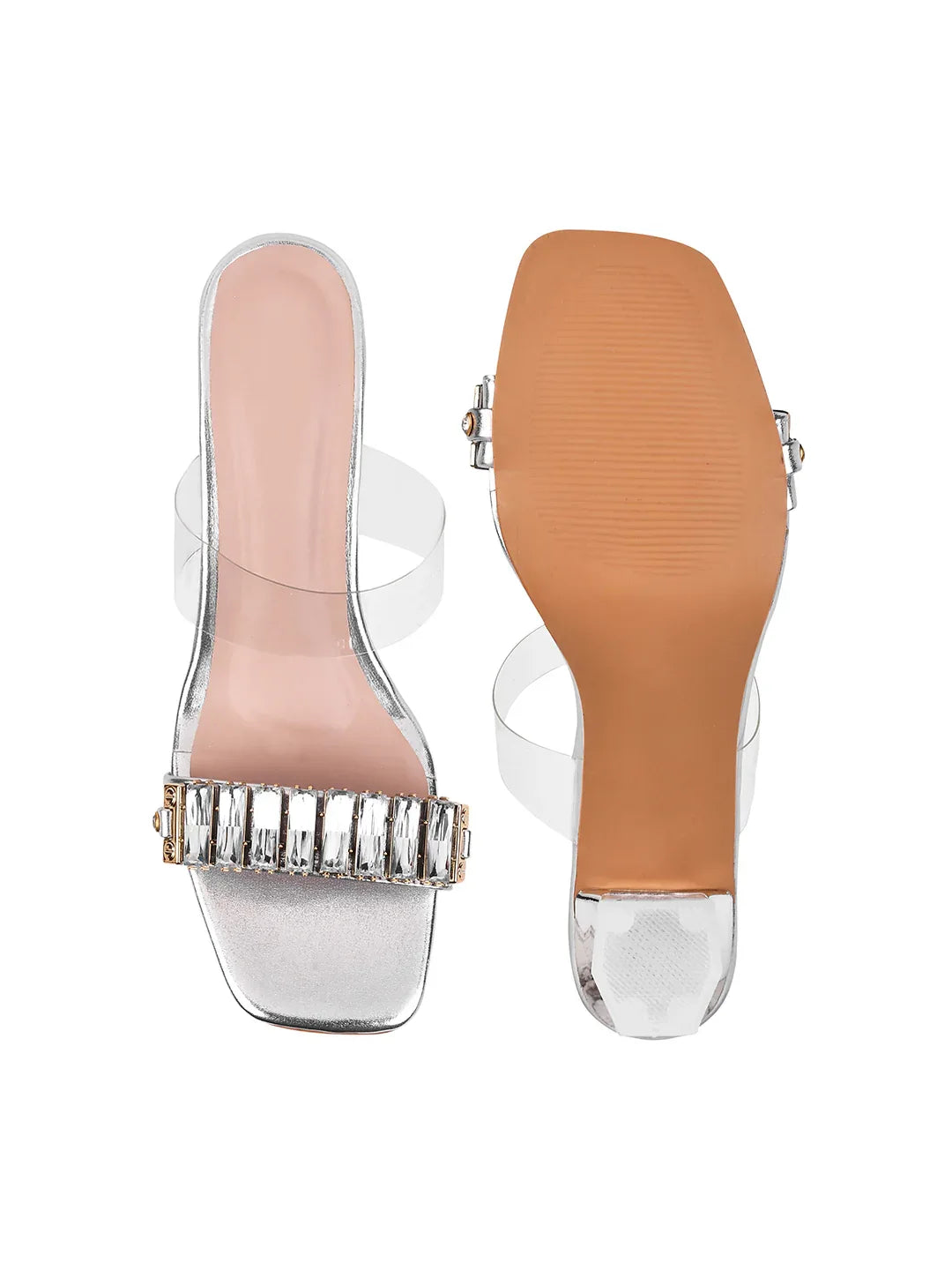 Diamond Shine Slip-On Heels