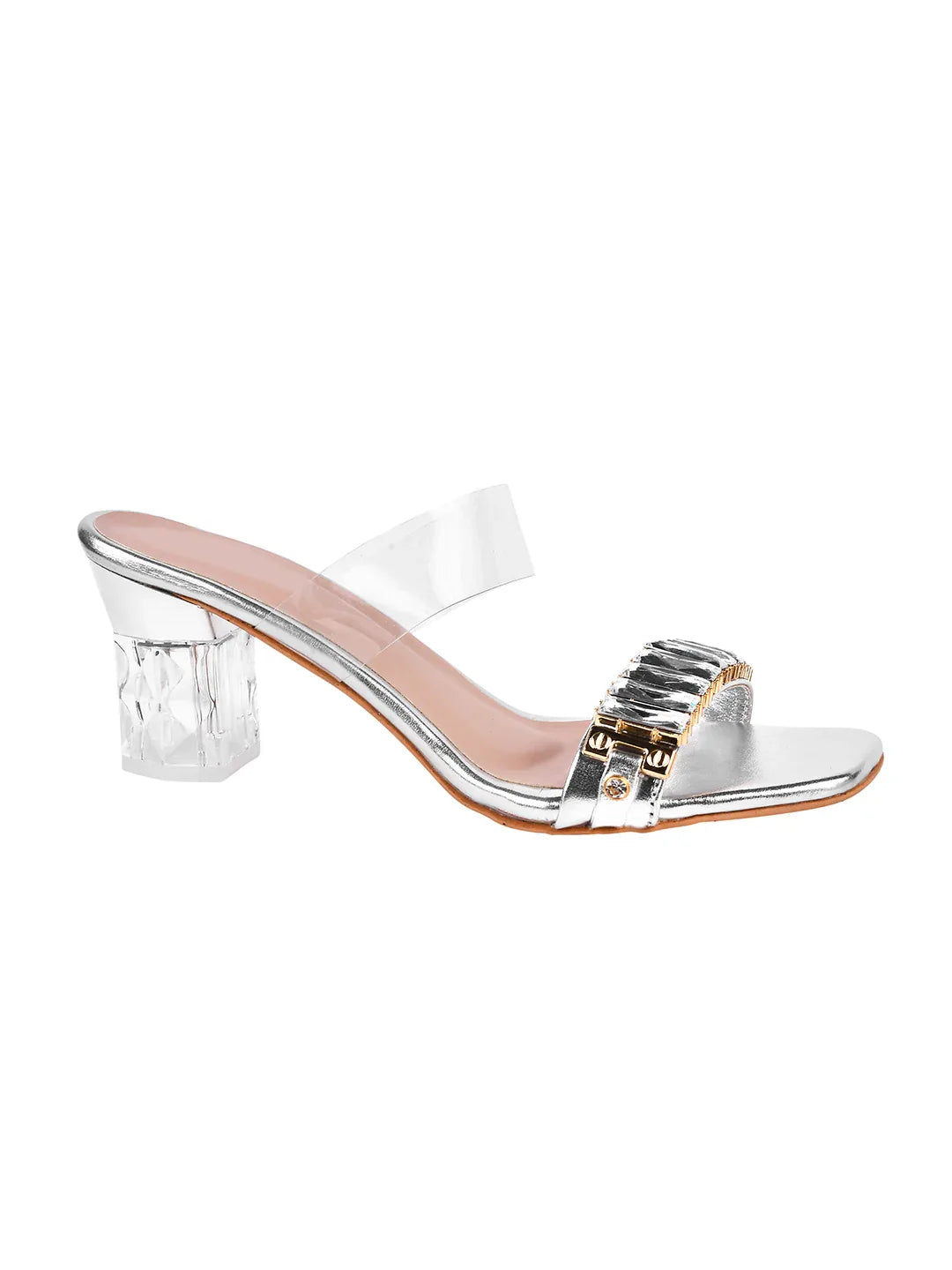 Diamond Shine Slip-On Heels