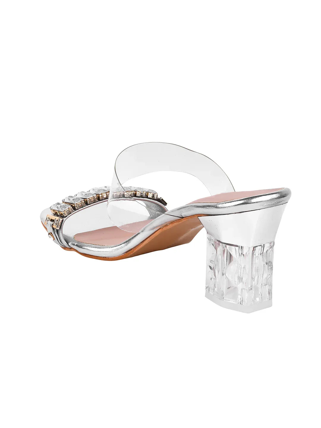 Diamond Shine Slip-On Heels