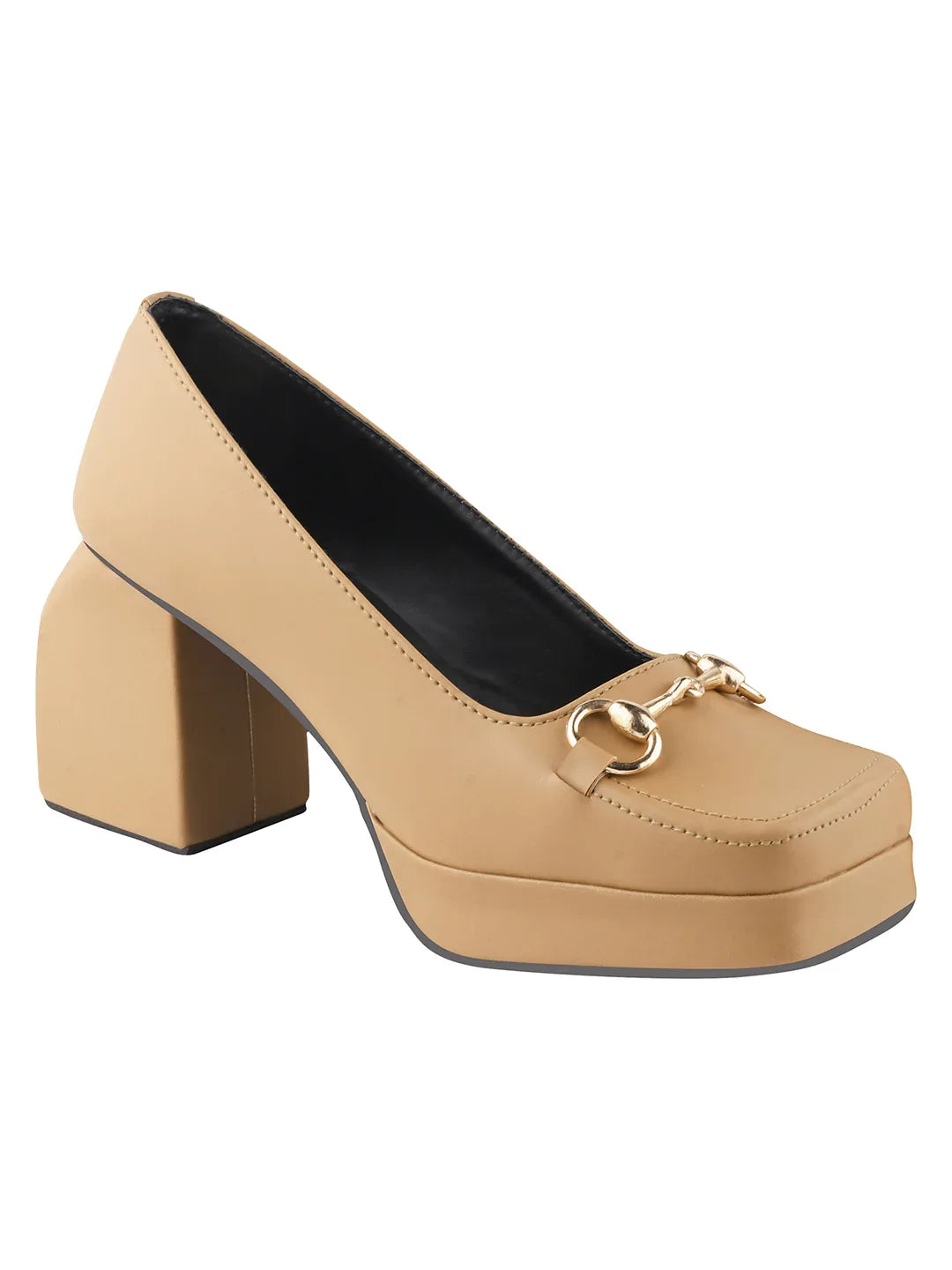 Classic Charm Block Heel Pumps