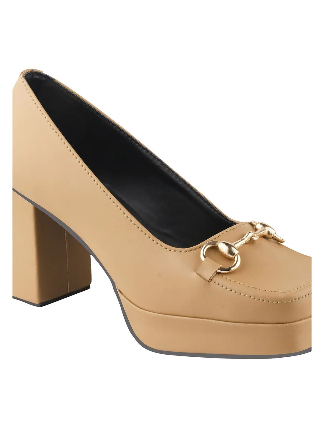 Classic Charm Block Heel Pumps