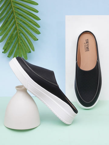 Texture Ease Slip-Ons Platform Slip-On Sneakers