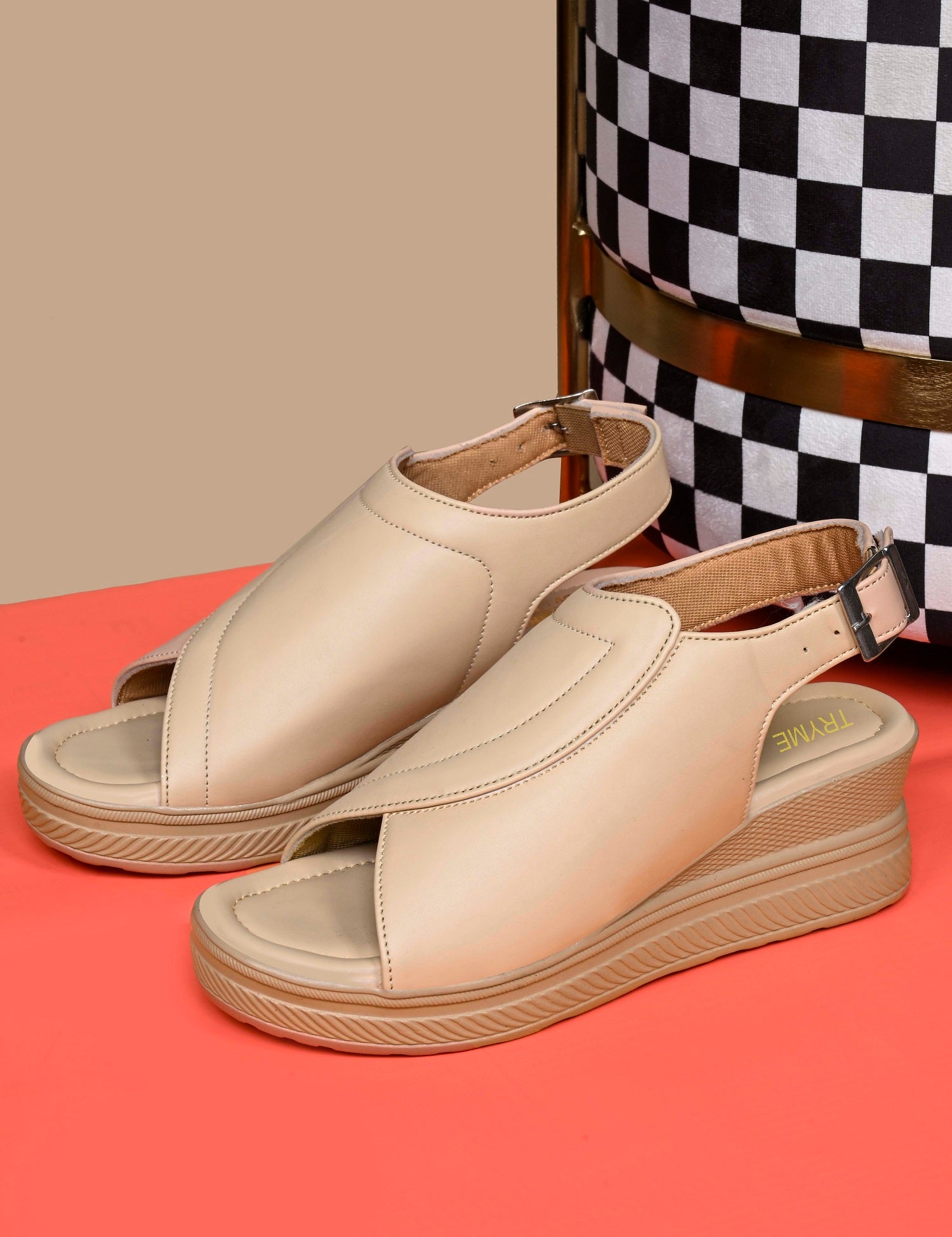 Casual Chic Wedge Sandals with Adjustable buckle