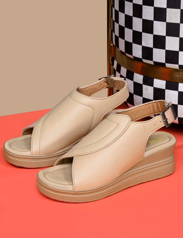 Casual Chic Wedge Sandals with Adjustable buckle