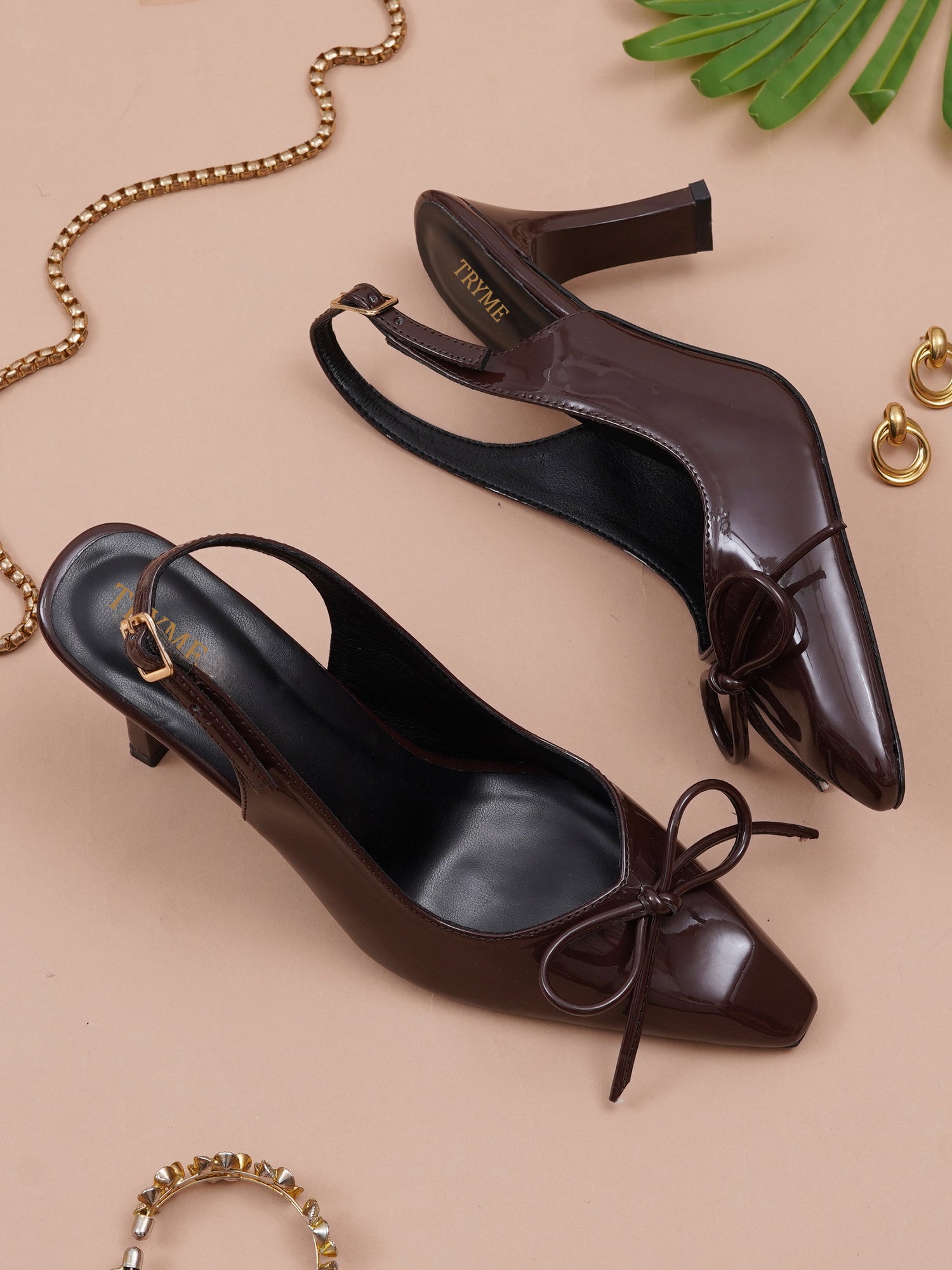 Twirl Bow Pointed Toe Slingback Heel