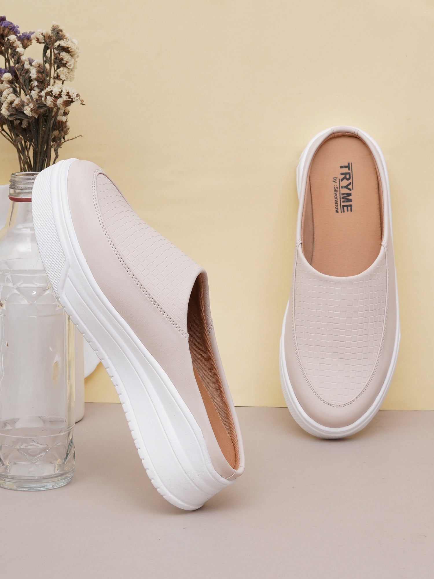 Texture Ease Slip-Ons Platform Slip-On Sneakers