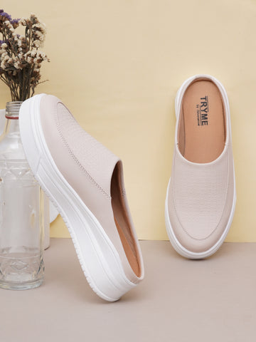 Texture Ease Slip-Ons Platform Slip-On Sneakers