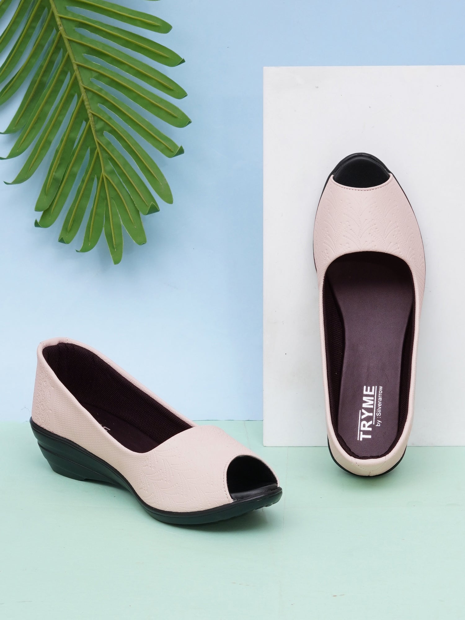 Cloud Comfort Peep-Toes Wedge