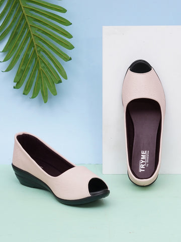 Cloud Comfort Peep-Toes Wedge
