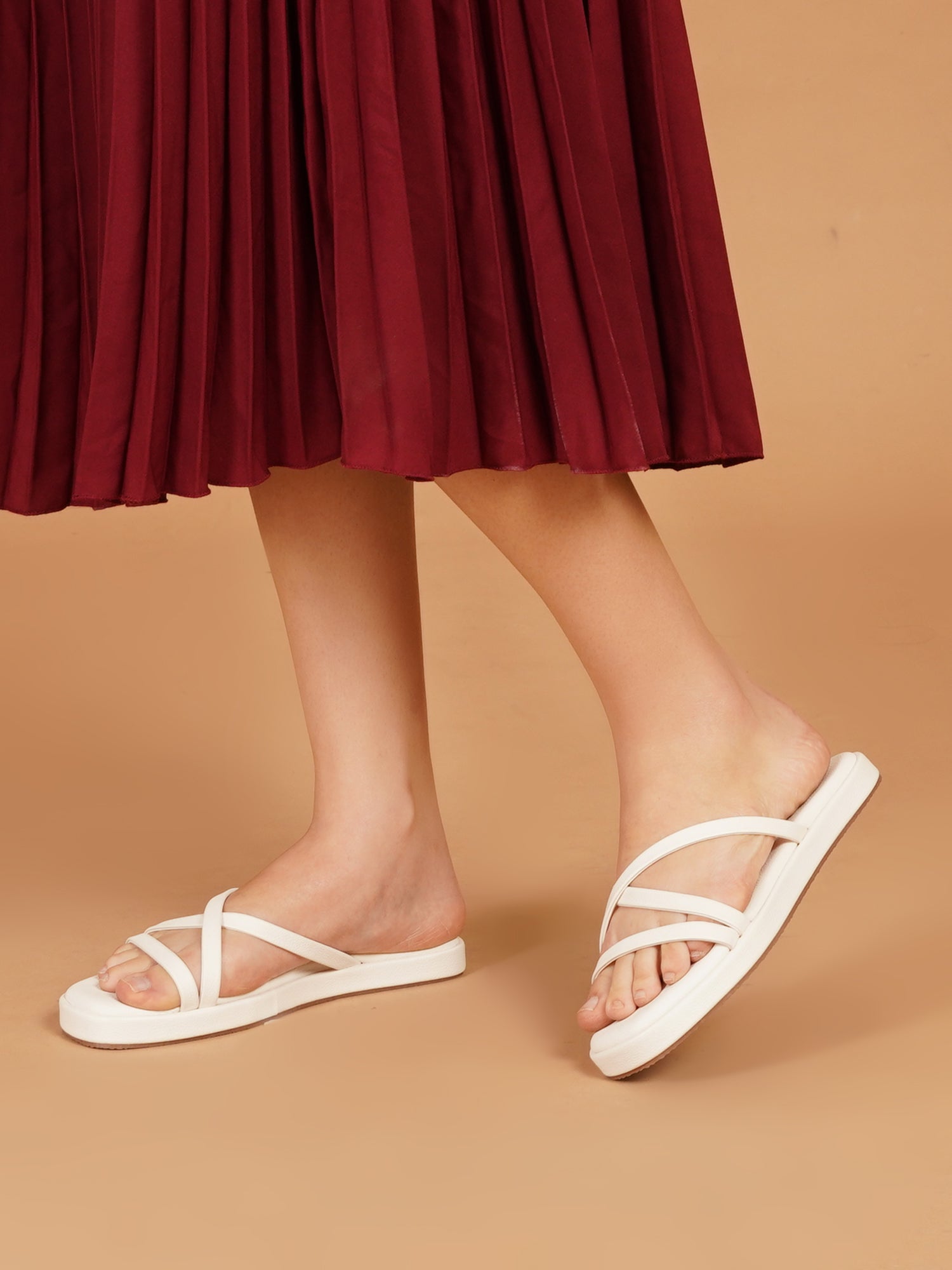Modern Stylish Multi-Strap Flat Sandals