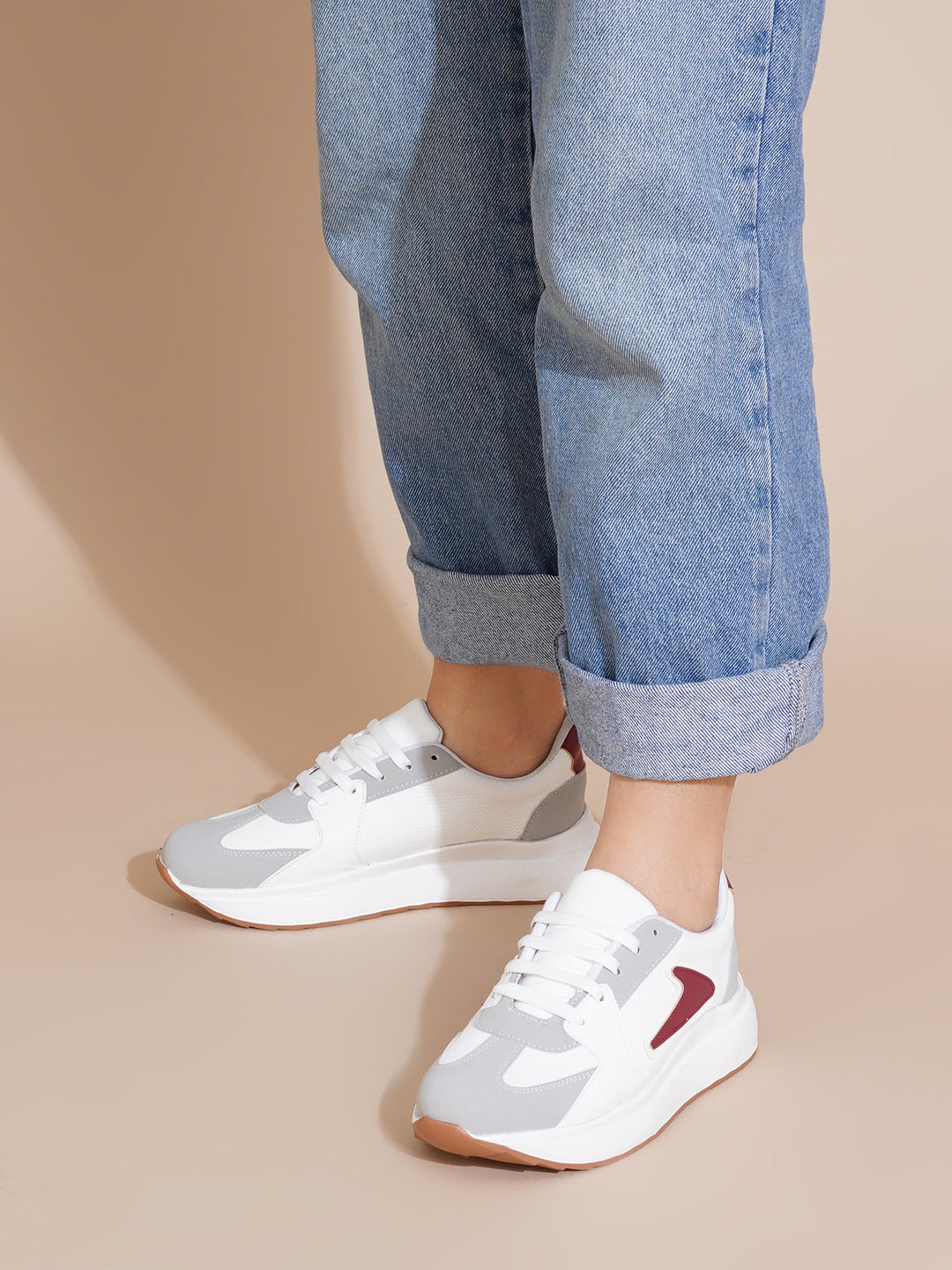 Nuvexa Neutral Chunky Casual Sneakers