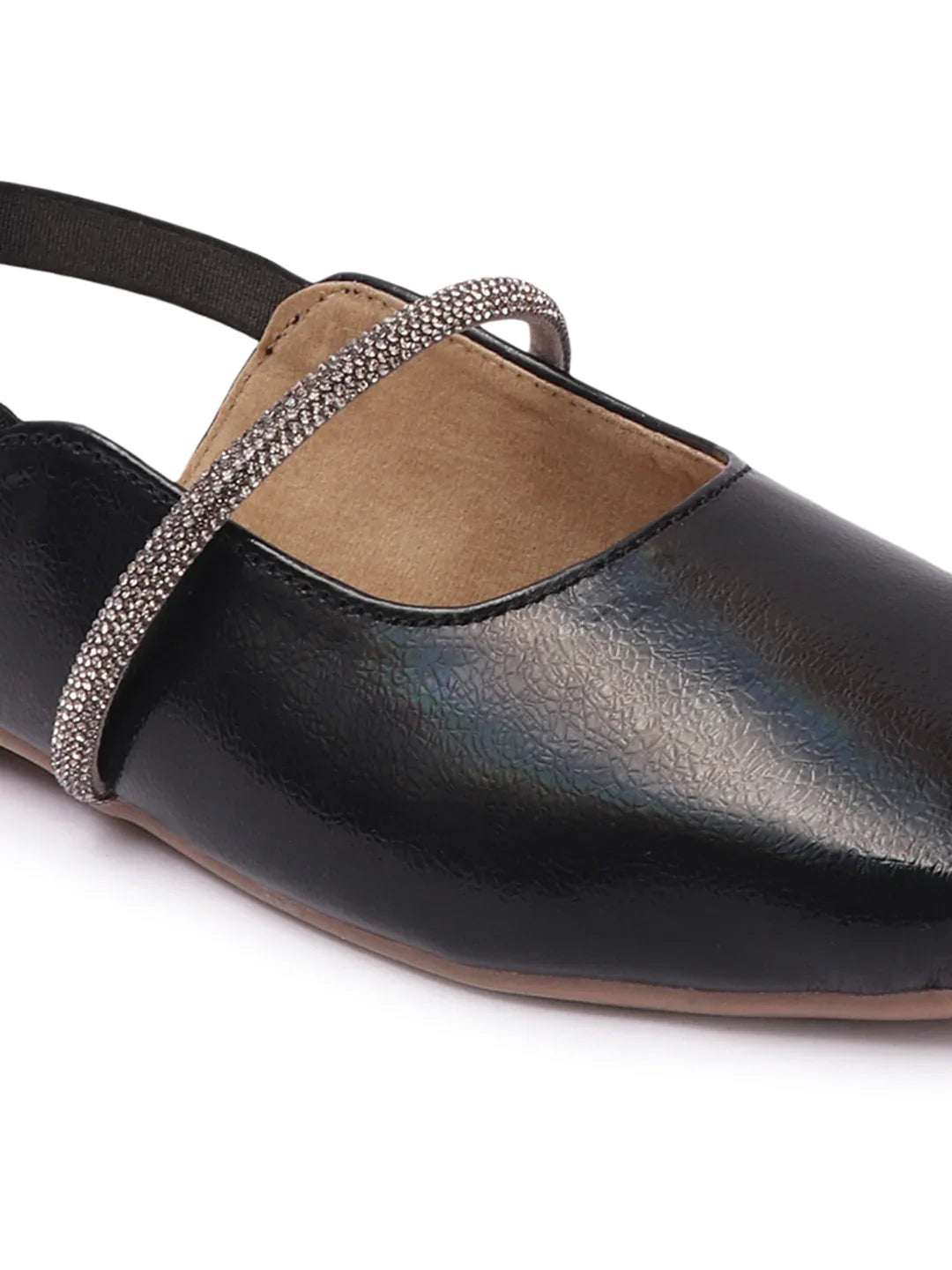 Chic Black Slip-On Slingback Mules
