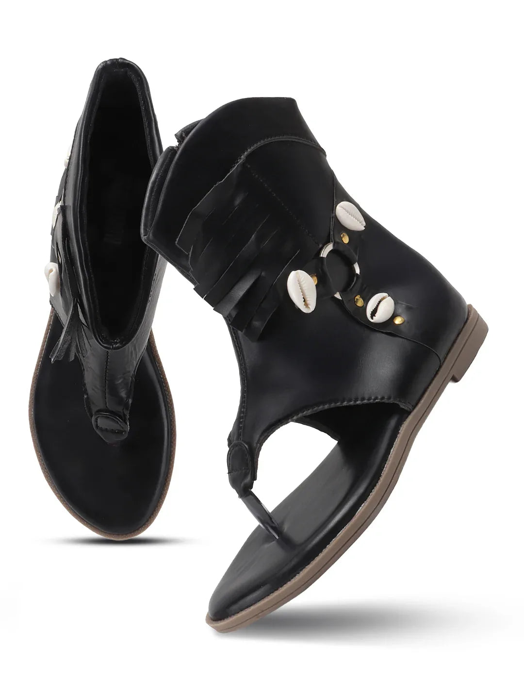 Modern Cut-Out Ankle Sandals