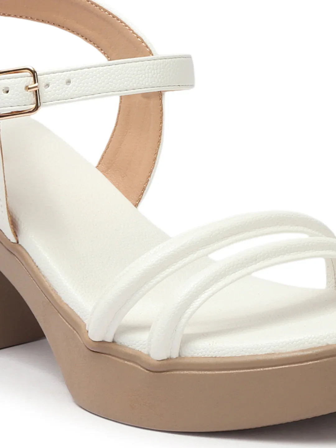 Stylish Multi-Strap Ankle Block Heels