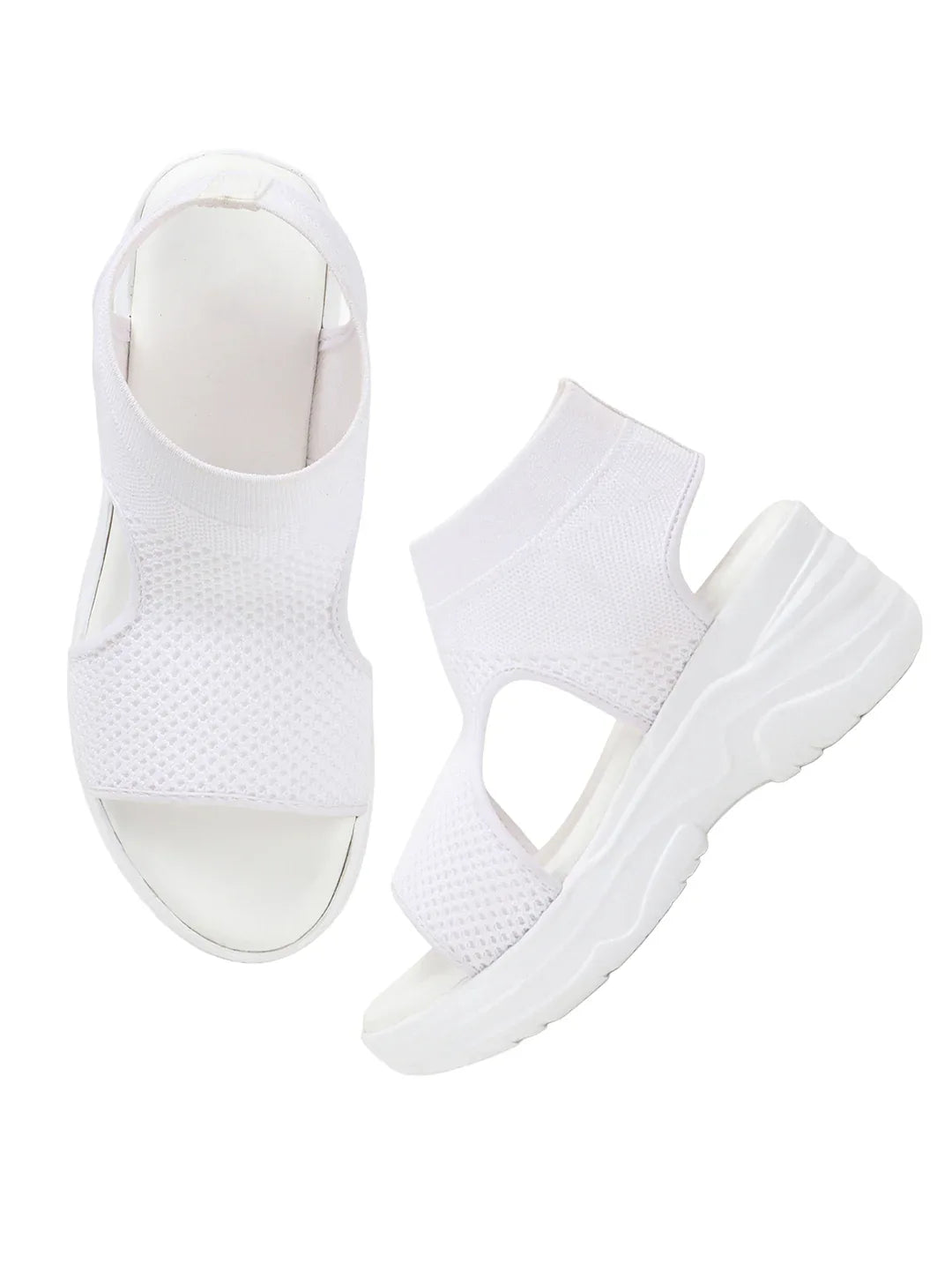 Sock-Style Breathable Platform Sandals
