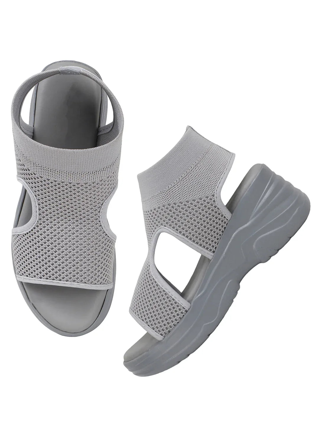 Sock-Style Breathable Platform Sandals