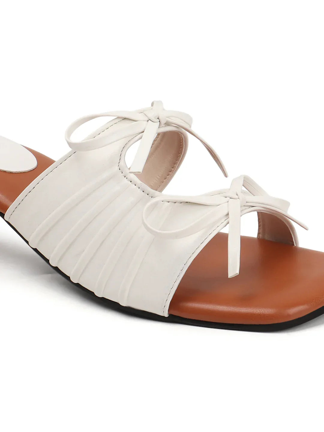 Minimal Tie-Up Strap Open-Toe Heels