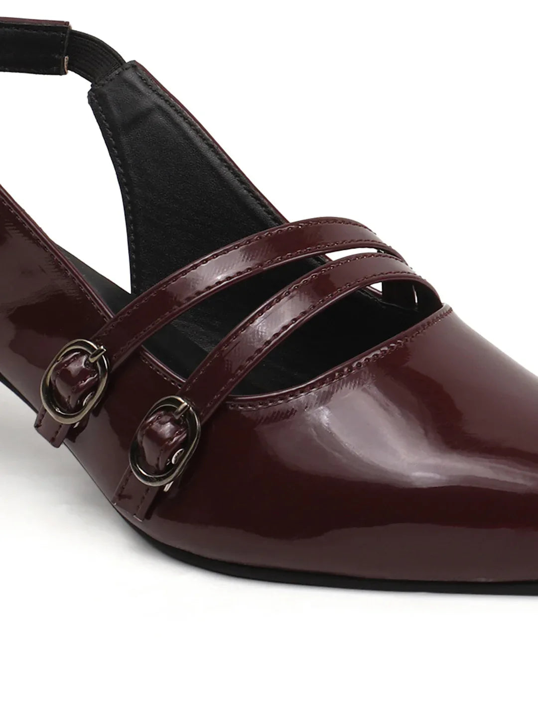 Classic Pointed Toe Strap Slingbacks