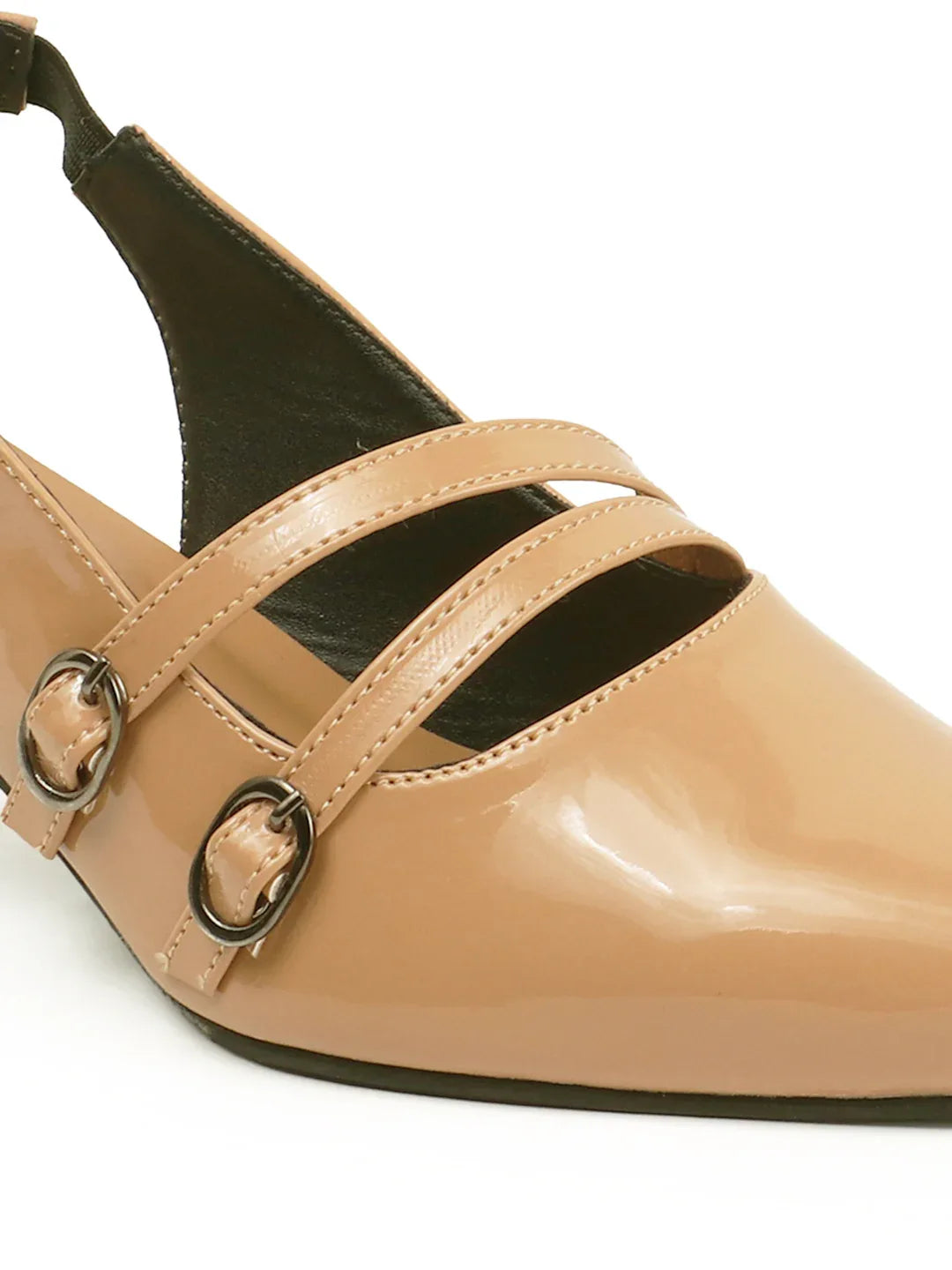 Classic Pointed Toe Strap Slingbacks