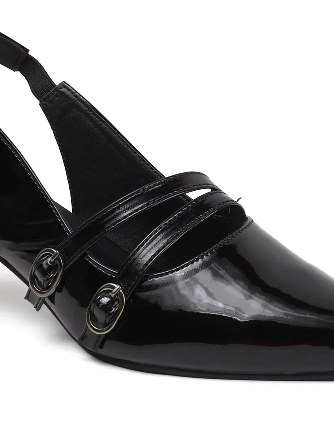 Classic Pointed Toe Strap Slingbacks