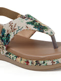Casual Floral Strap Flat Sandals